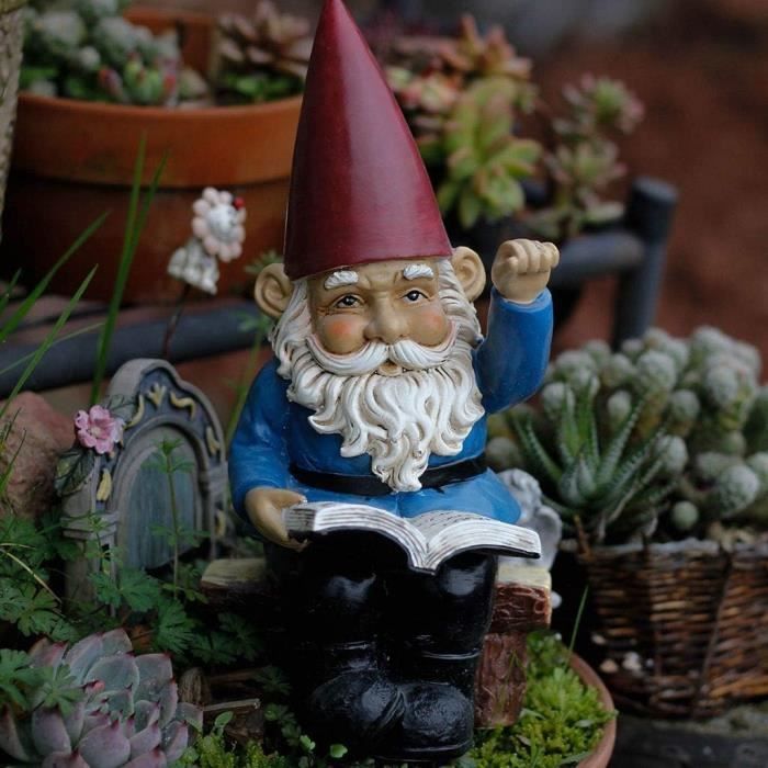 5 Nains De Jardin Humoristiques En Résine - Décoration Extérieure, Pelouse, Bureau, Cadeau Créatif