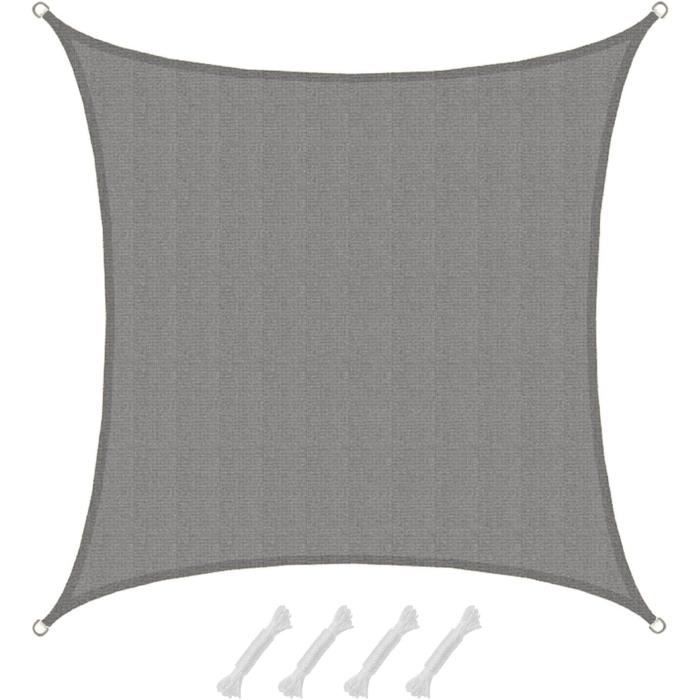 Voile D'Ombrage Triangle 3x3x4,25m HDPE Amanka - Protection UV 80% Toile Jardin Terrasse