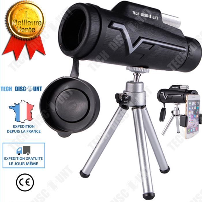 TD® Télescope astronomique optique enfant professionnel facile étoiles adulte support téléphone portable observer lune