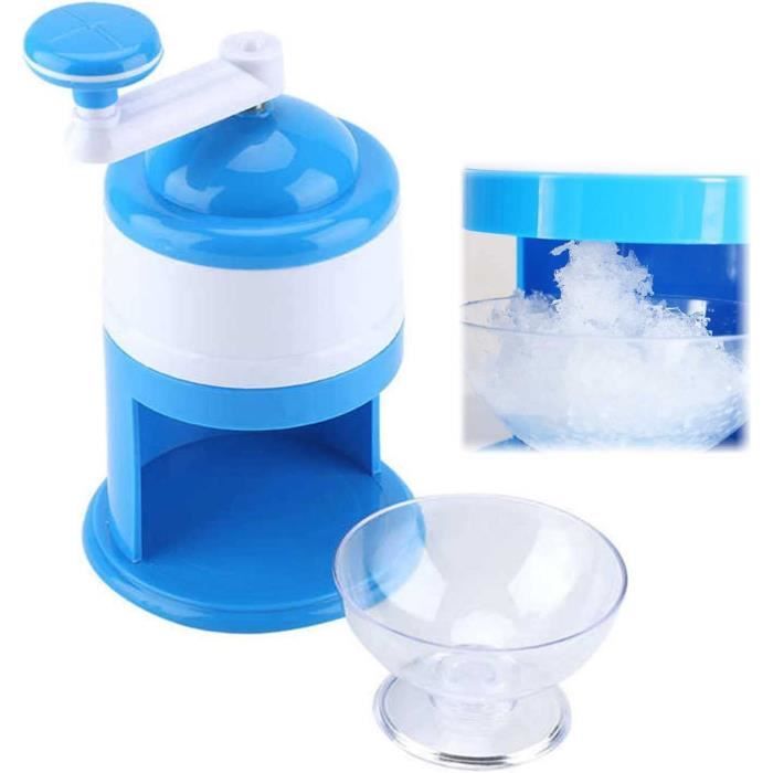 Broyeur à Glace Manuel Dellyy - Machine à Glace Pilée, ABS Et Acier Inox, Facile à Utiliser
