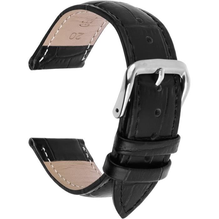 Bracelet En Cuir De Veau Novonappa Noir - 21 493X