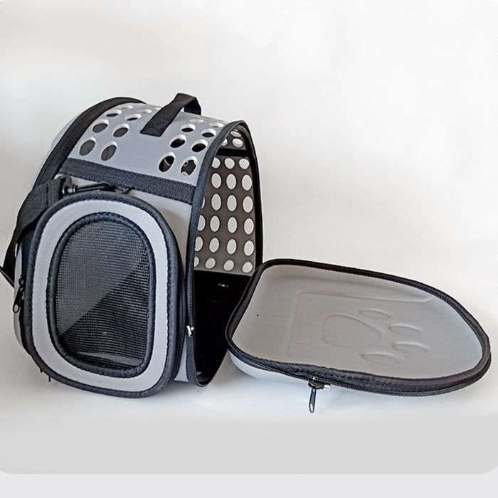 Meilleurs prix pour VGEBY Porte-chat Sac de transport pliable et respirant pour chat, sac de transport Portable animalerie transport Pas de motif gris