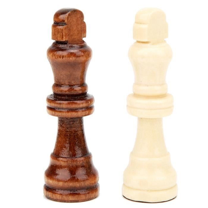 SEDD Jeu de 32 pièces d'échecs en bois (hors échiquier) O6 SEDD Jeu de 32 pièces d'échecs en bois (hors échiquier) O6