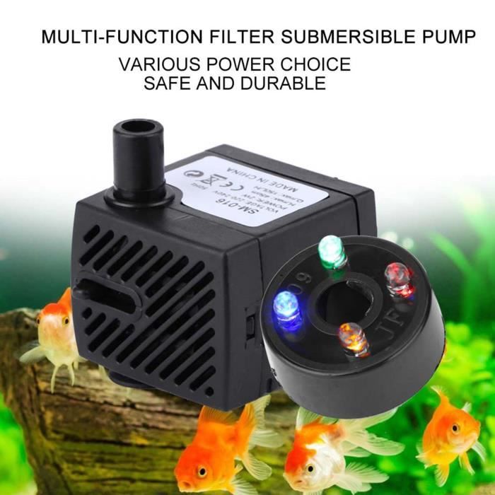 Pompe à Eau Submersible Micro, DC 12V Mini Pompe à Eau Verticale de Brush Mini Moteur Submersible Performances Inégalées