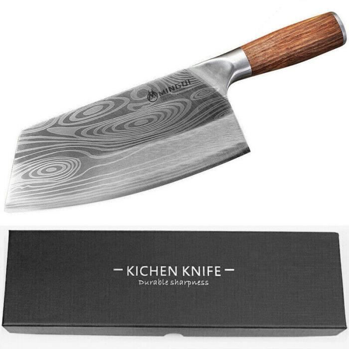 Couteau de Chef - Lame 20 cm - Noir | Expert Affidenté®