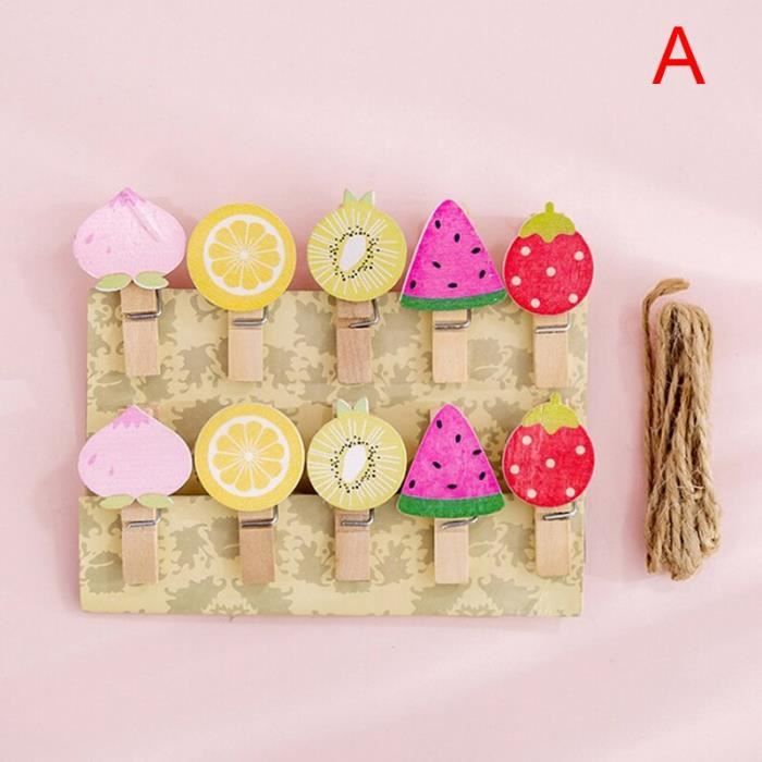 30 Pinces En Bois De Noël Avec Ficelle Jute - Clips Photos Décoratifs Pour Arbre, Cartes, Décoration Murale