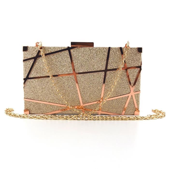 Sac bandouliere rose clearance gold