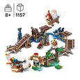 LEGO® Super Mario 71425 Ensemble d'Extension Course de Chariot de Mine de Diddy Kong, à Combiner avec Pack de Démarrage-1