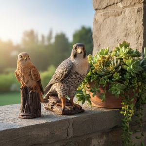 1X Jardin Aigle En Plastique Faucon Réaliste Aigle Statues Epouvantail