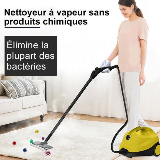 Nettoyeur Vapeur Haute Pression 5 Bars - 2000W, Réservoir 2L, Température 160°C | Avec 13 Accessoires, Pour Sols, Carrelage, Vitres, Cuisine, Salle De Bain - 6