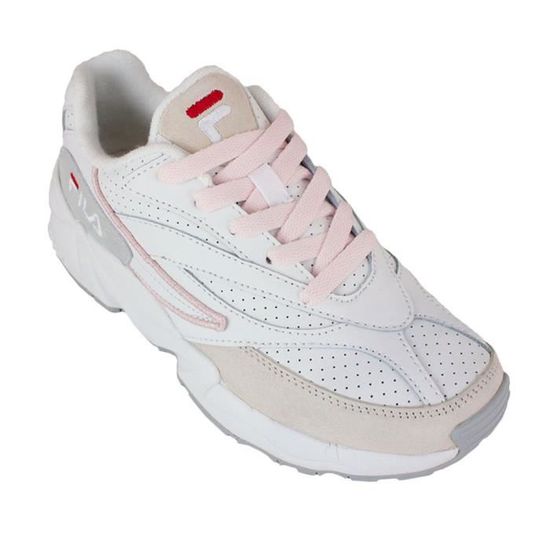 Baskets Femme FILA V94M L WMN Cuir Lacets Blanc Rose Blanco Cdiscount Chaussures