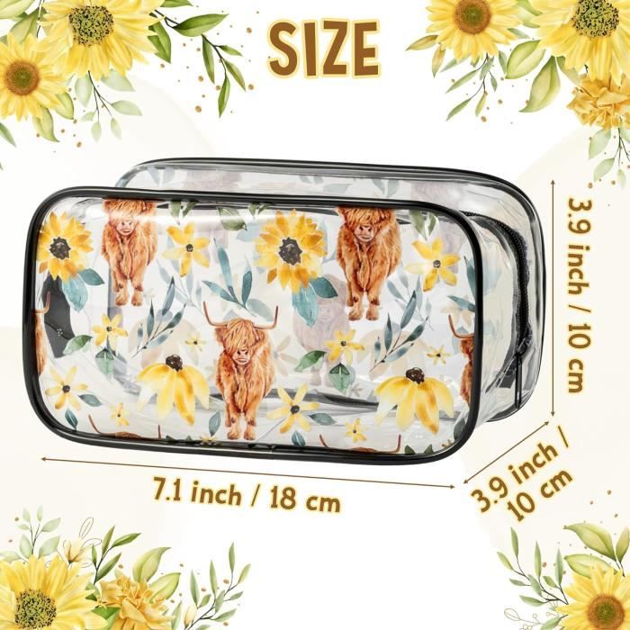 Lot De 2 Trousses De Toilette Transparentes Lermende - Approuvées TSA, Taille 3-1-1 Idéale Pour Voyages En Avion