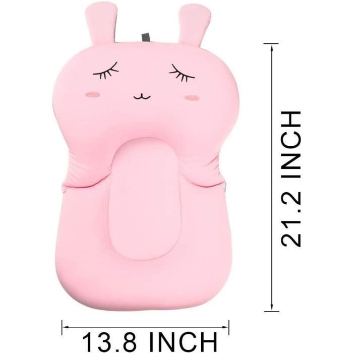 Coussin De Bain Pour Bébé - Flottant, Anti-dérapant, Tête Surélevée, Lavable, Sécurité Baignoire
