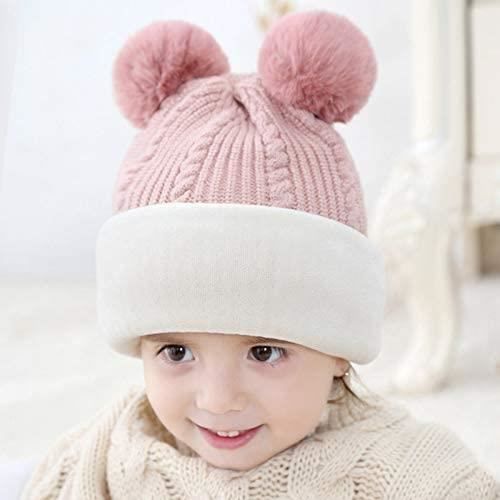 Chapeau Bonnet Enfant Hiver Bébé Fille Garçon Ensemble Bonnet