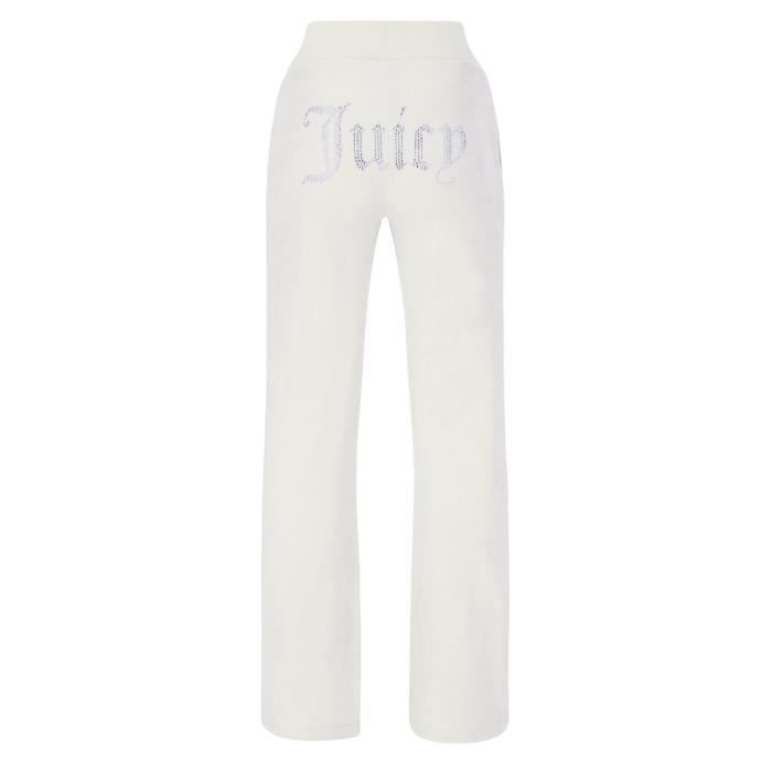 Jogging femme Juicy Couture Delray Diamante Blanc XS Manches longues Fitness Running Sugar swizzle Cdiscount Pret a Porter