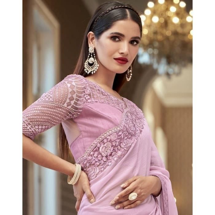 Sari pret a porter pas cher bollywood saree indienne Anmol Rose