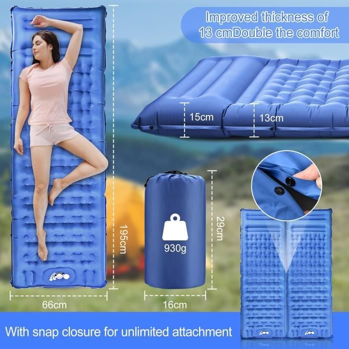 2024 Matelas Gonflable Amélioré, Oreiller Gonflable Et Pompe À Air 2024 Matelas Gonflable Amélioré, Oreiller Gonflable Et Pompe À Air
