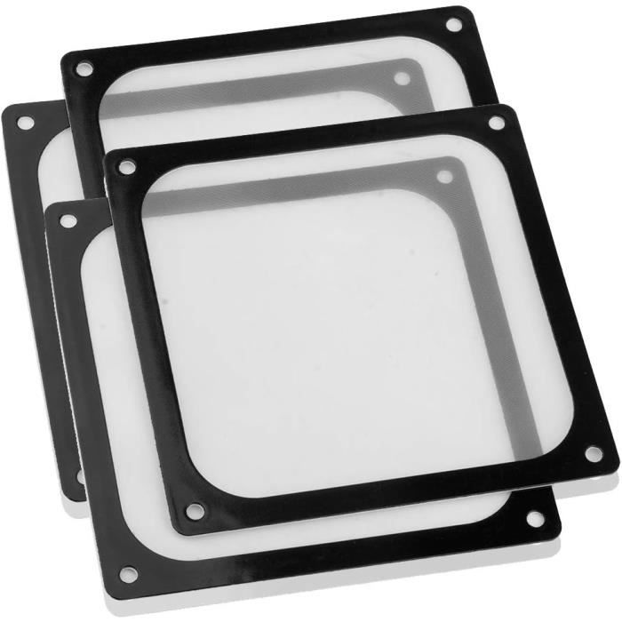 Euroharry Boîtier En Maille Refroidisseur Ventilateur Dustproof Filtre À Poussière Couvercle Grill Pour PC Ordinateur (10x 120mm, Noir