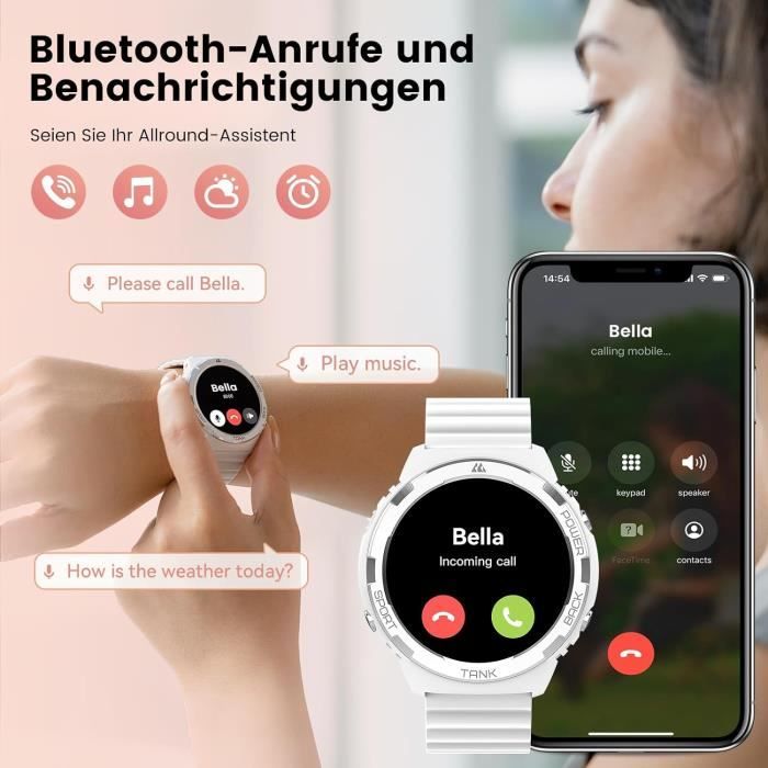 Bracelet Connecté DuckDik Avec GPS Intégré - Suivi Santé, Sommeil, SpO₂, étanche - Pour Sport Et Quotidien