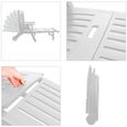 Chaise longue Zircone pliable blanc plastique PVC dossier réglable 5 positions 2 roues bain de soleil jardin terrasse extérieur-2