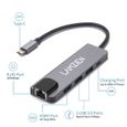 LAMZIEN Hub USB C 5 en 1 Adaptateur TypeC Hub pour MacBook Notebook Laptop (1*HDMI, 1*USB-C PD, 1*Ethernet RJ45, 2* USB 3.0 Ports)-2