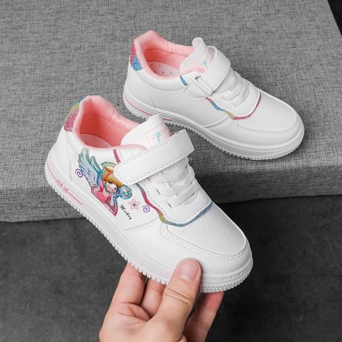 Basket Enfant Chaussures Garcon Fille Sport Modele Classic Sneakers pour Enfant Blanc Cdiscount Chaussures
