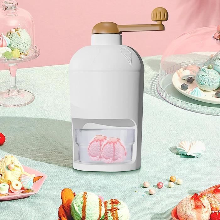 Broyeur à Glace Manuel Portatif, Manivelle Appareil Glace Pilée avec Lames en Acier Inoxydable, Machine à glace portable, pour Extérieur, Bureau, Maison, Cuisine Broyeur à Glace Manuel Portatif, Manivelle Appareil Glace Pilée avec Lames en Acier Inoxydable, Machine à glace portable, pour Extérieur, Bureau, Maison, Cuisine