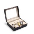 Boîte à montres Coffret bijoux montre simi cuir homme Cadeau Boite rangement montres pour 10 montres -ZOO-3