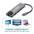 LAMZIEN Hub USB C 5 en 1 Adaptateur TypeC Hub pour MacBook Notebook Laptop (1*HDMI, 1*USB-C PD, 1*Ethernet RJ45, 2* USB 3.0 Ports)-3
