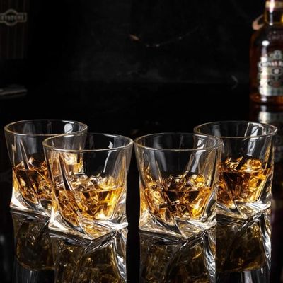 Kollea Verre à Shot Personnalisé, 4 Pièces Verre Whisky Cristal, Verre