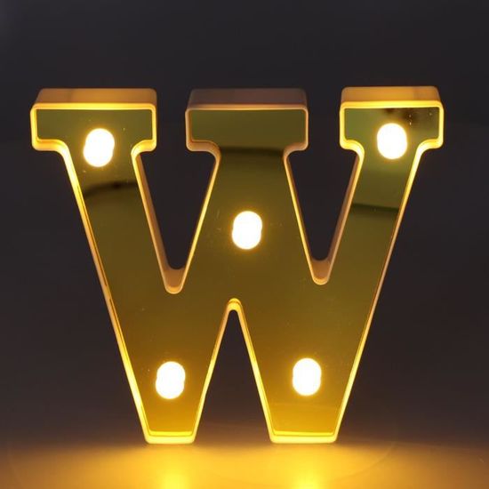 Cikonielf enseigne lumineuse Lampe à lettres décorative en ...