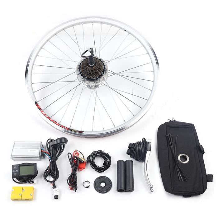 Kit de conversion de velo electrique 36V 350W 26 Kit de conversion de moteur LCD de moteur de moyeu arriere Cdiscount Sport