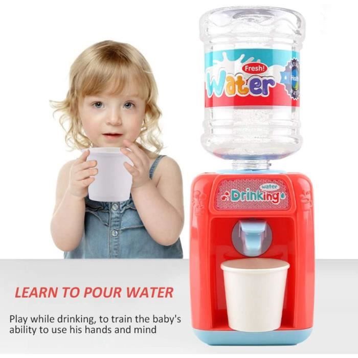 Distributeur D'eau Jouet Pour Enfants - Mini Fontaine Avec Réservoir - Apprentissage Et Jeu - Rose - 8