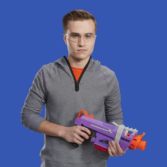 Pistolet Jouet Nerf SMG-E Fortnite - Modèle Violet - Pour Enfants 8-11 Ans - Poids 0,9 Kg - Neuf
