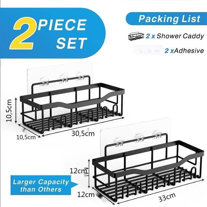 UUlioyer Étagère de Douche sans Percage, Etagere Salle Angle de Bain, Rangement Douche pour UUlioyer Étagère de Douche sans Percage, Etagere Salle Angle de Bain, Rangement Douche pour