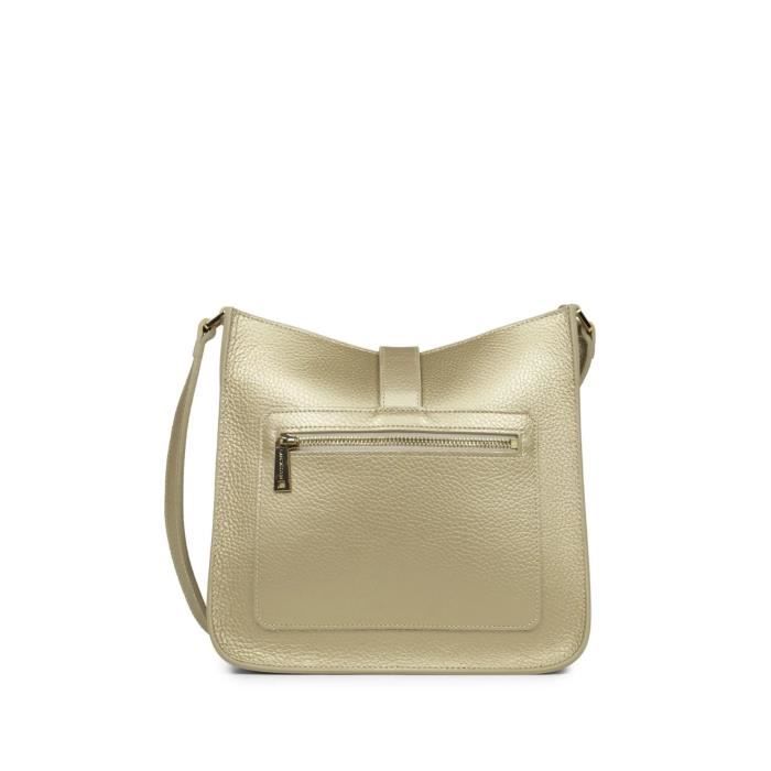 Sac porte travers Lancaster Ref 50196 Champagne 24 23 9 cm TU Dore Cdiscount Bagagerie Maroquinerie