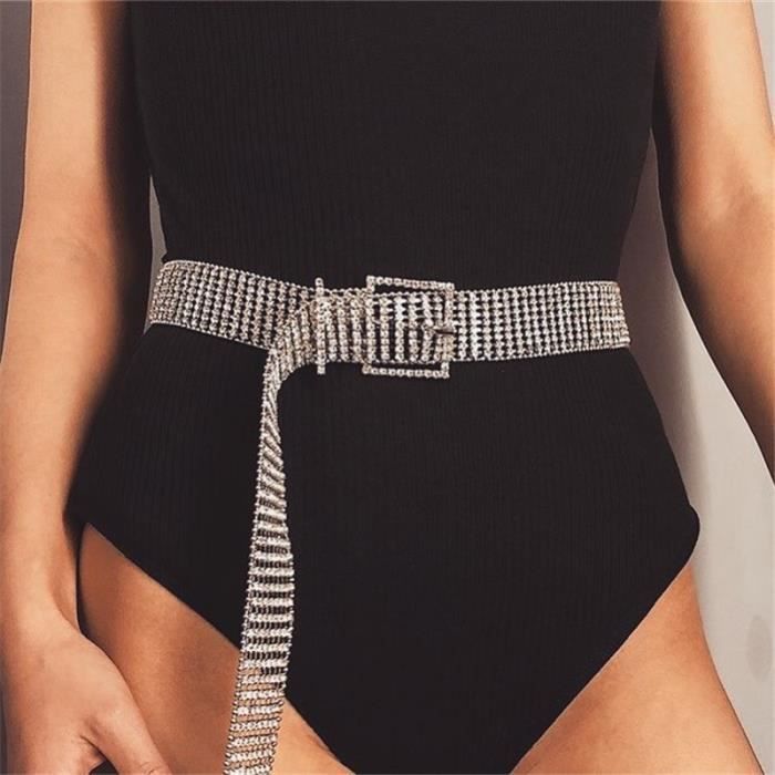 Largeur 105 CM Ceinture de taille a diamant brillant or argent ajoure ajustable Patchwork Chic Streetwear bijoux pour femmes Design 7 Cdiscount Pret a Porter