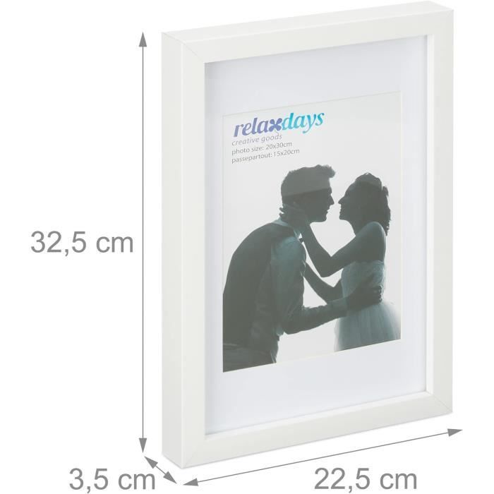 Passepartout Hama Premium 20x30cm - Blanc Neige - Encadrement Photo - Cadre Marielouise