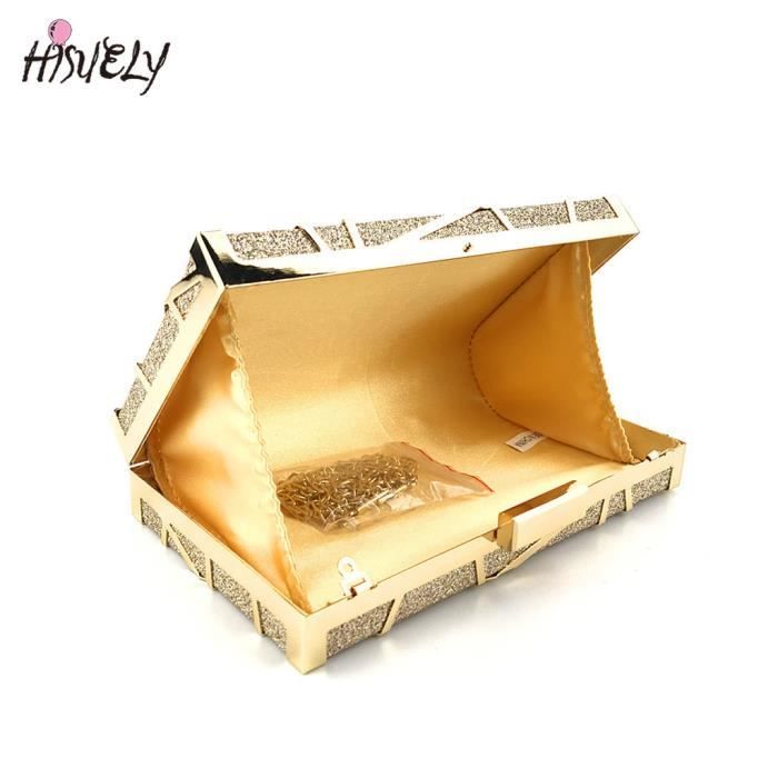POCHETTE A MAIN Rose Gold 594486688248 Sac de soir e paillettes
