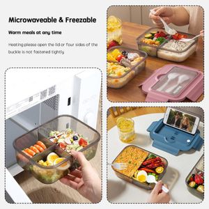 Amuse - Boîte Repas écologique En Plastique Recyclé - Format Large 21x14x5 Cm - Avec élastique De Maintien - Fabriqué En Belgique