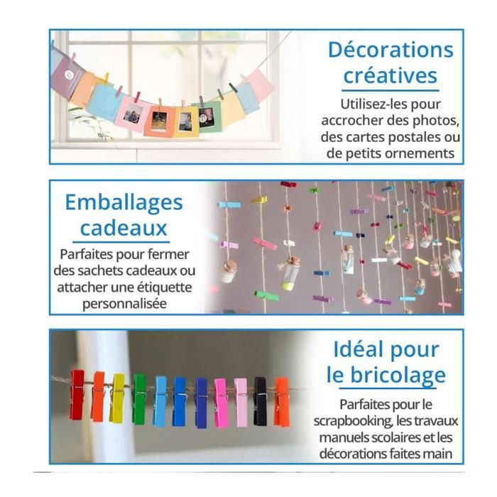 MAGICLULU 20 Pièces Lot De Pinces à Linge Pour Étendoir Pinces Coupe-Vent Et Multifonctions Pour Couvertures Et Séchage Du Linge