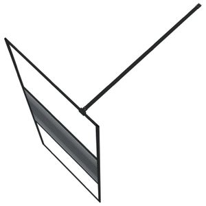 Profilé Plat Aluminium 100x2mm - RAL 9005 Noir Mat - Longueur