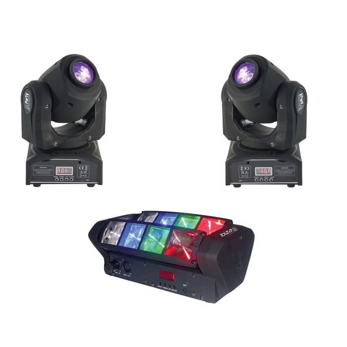 Jeu de lumière 4 spots x2 - 60 personnes - Le Point Événement
