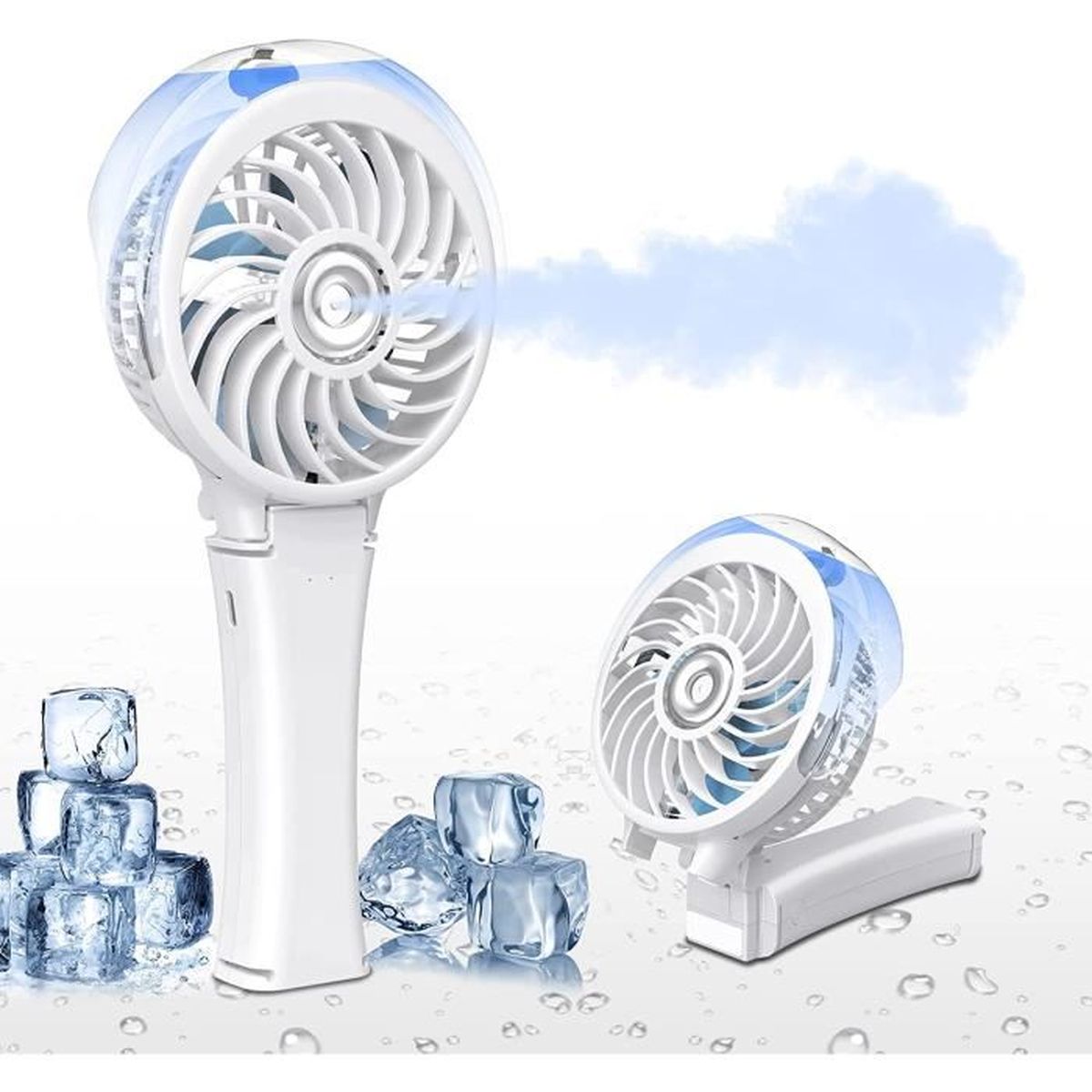 Jukeet Ventilateur Portable, Ini Fan USB Silencieux Avec Base