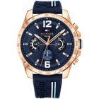 Montre multifonction - Tommy Hilfiger - Decker - Quartz - Étanchéité 5 ATM - Bracelet silicone bleu