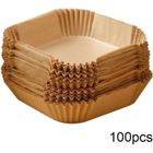 INF Papier jetable Air Fryer pour friteuses 100 pcs Nature