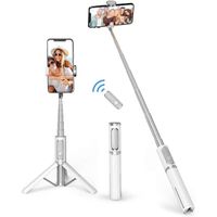 Perché à , Selfie Stick Trépied Monopode Réglable Télescopique 3 en 1 Extensible 270° Rotation TikTok pour iPhone et Android, A25
