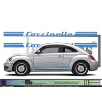 Volkswagen VW Bandes Coccinelle - BLEU TURQUOISE - Kit Complet - Tuning Sticker Autocollant Graphic Decals