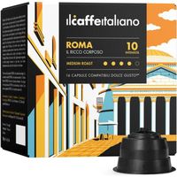 96 Capsules de Café Roma compatibles avec  machines Dolce Gusto - Dolce Gusto 96 x Dosettes - Il caffè Italiano