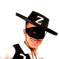 Sombrero - Chapeau Zorro Feutre - Célébrité - Adulte - Mixte - Noir